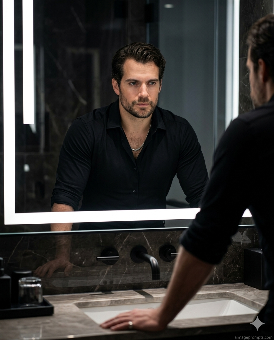Luxury LED Mirror Portrait